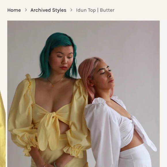 Allina Liu Odin top xs in yellow Preloved - Picture 3 of 10